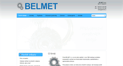 Desktop Screenshot of belmet.cz